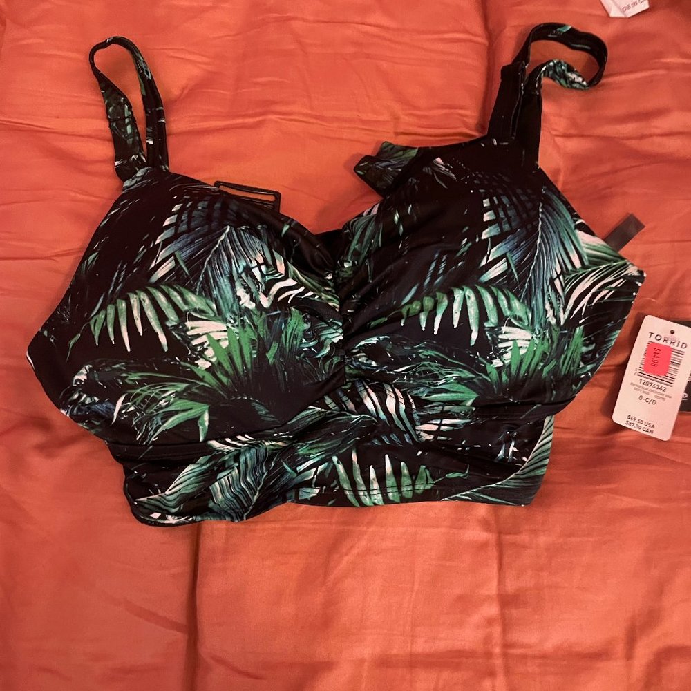 Torrid Palm Tree Bikini Top